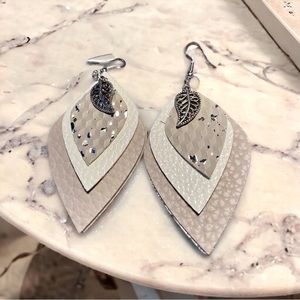Faux Leather Earrings